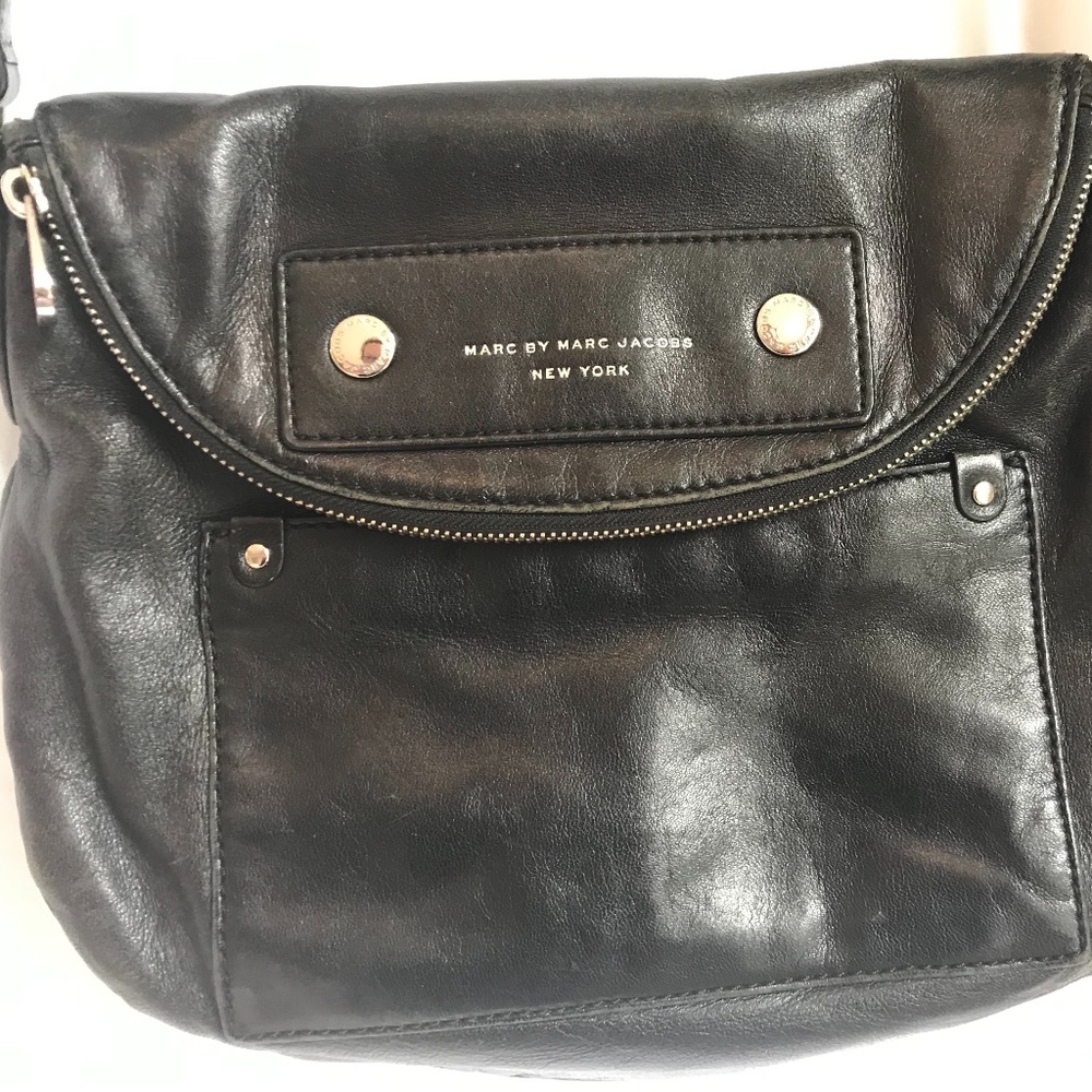 Marc By Marc Jacobs Black Leather Crossbody Bag